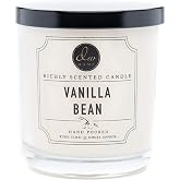 DW Home Vanilla Bean Scented Candle, 9 oz Single Wick, Up to 33H Burn Time, Warm Vanilla &amp; Buttercream Fragrance, Long Lasting Candle for Home &amp; Gifts