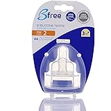 Bfree Stage 2 Medium Flow Silicone Nipple Pack