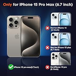 SUPFINE Magnetic for iPhone 15 Pro Max Case