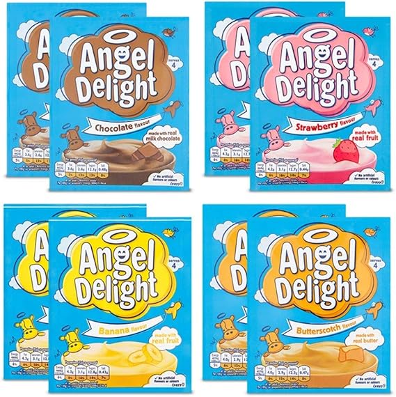 Angel Delight 8 x 59g of 4 Angel Delight Flavours 2X Strawberry