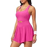 Ewedoos Womens Workout Romper for women 2025 Padded Athletic Romper One Piece for Women Gym Running summer Jumpsuit Clothes