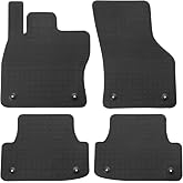 San Auto Car Floor Mats for Audi A3 S3 2015-2020 Rubber Black | Custom Fit for A3 Sportback E-TRON 2016-2019 / RS3 2017-2020，Floor Liners，All Weather Protection, Heavy Duty ,Odorless