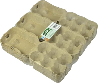 Supa Half Dozen Egg Boxes 30-Pieces Fibre Egg Box Recyclable Biodegradable