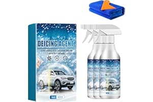 DeIcer for Car Windshield Defroster, Fast Acting Deicing Spray for Car Windows, Ice Remover & Snow Melting Spray 60ml, Winter