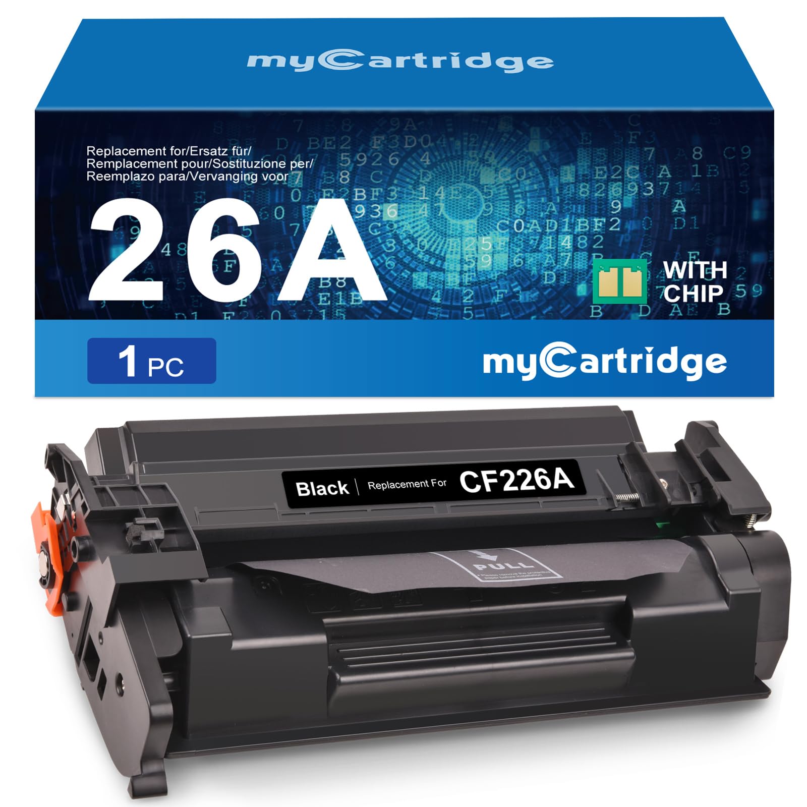 MYCARTRIDGE Compatible HP 26A CF226A Black Toner Cartridge for HP LaserJet Pro M402d, M402dn, M402dw, MFP M426dw, M426fdn, M426fdw Printer - Advanced Chip for Clear Text and Graphics