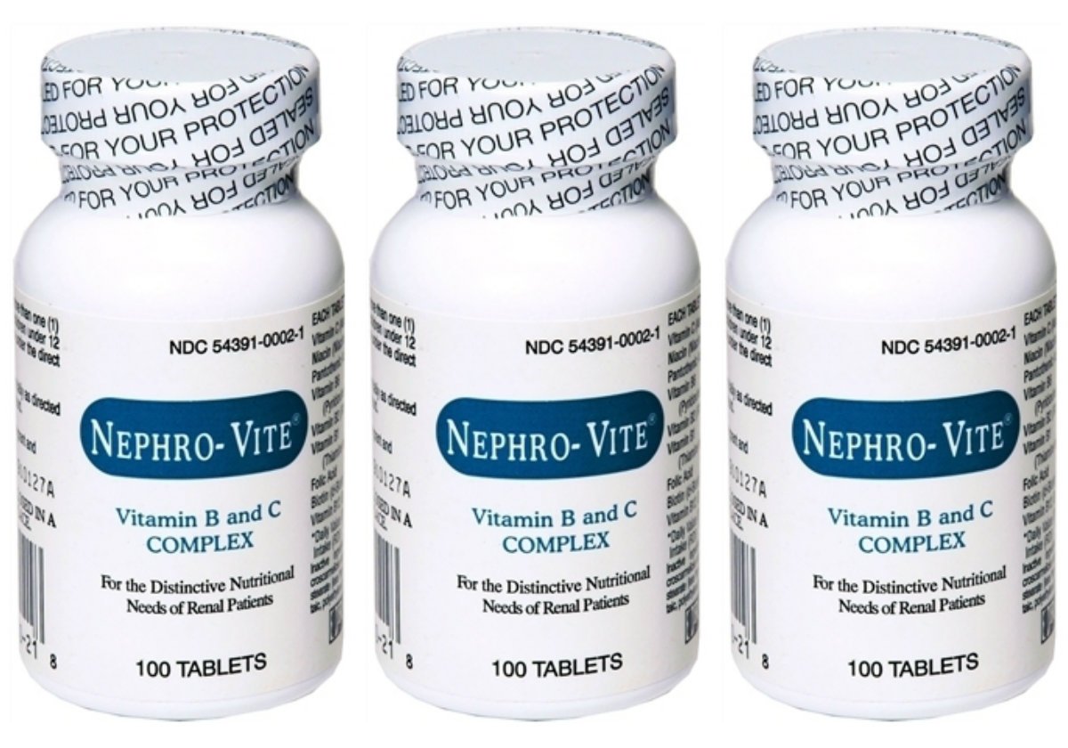 Nephro Vite Vitamin B and C Complex Tablets for