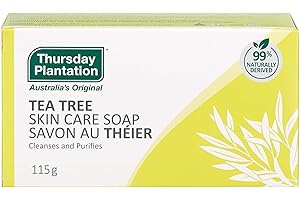 Thursday Plantation Tea Tree Bar Soap - Gentle Face & Body Cleanser for Daily Shower, Bath - Nourishing, Refreshing Skincare 