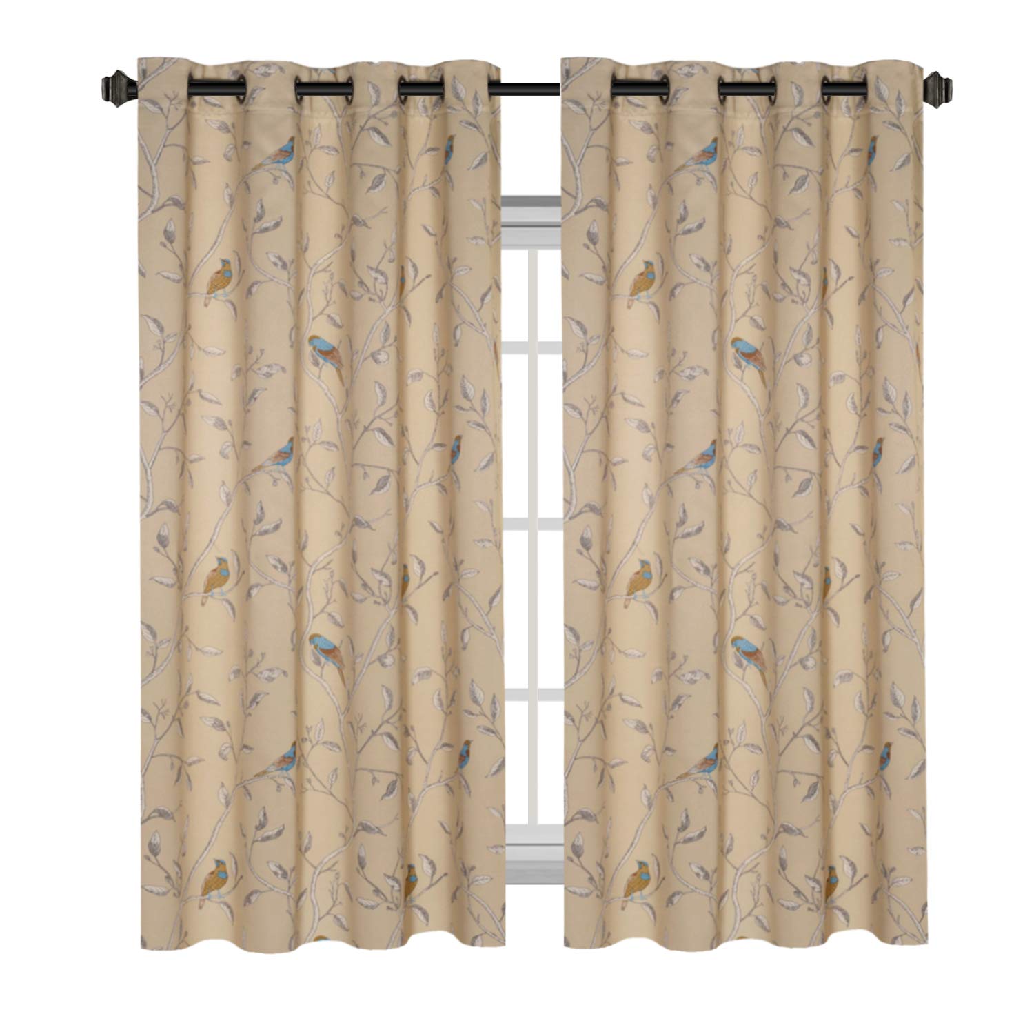 H Versailtex Thermal Insulated Room Darkening Curtains Living Room