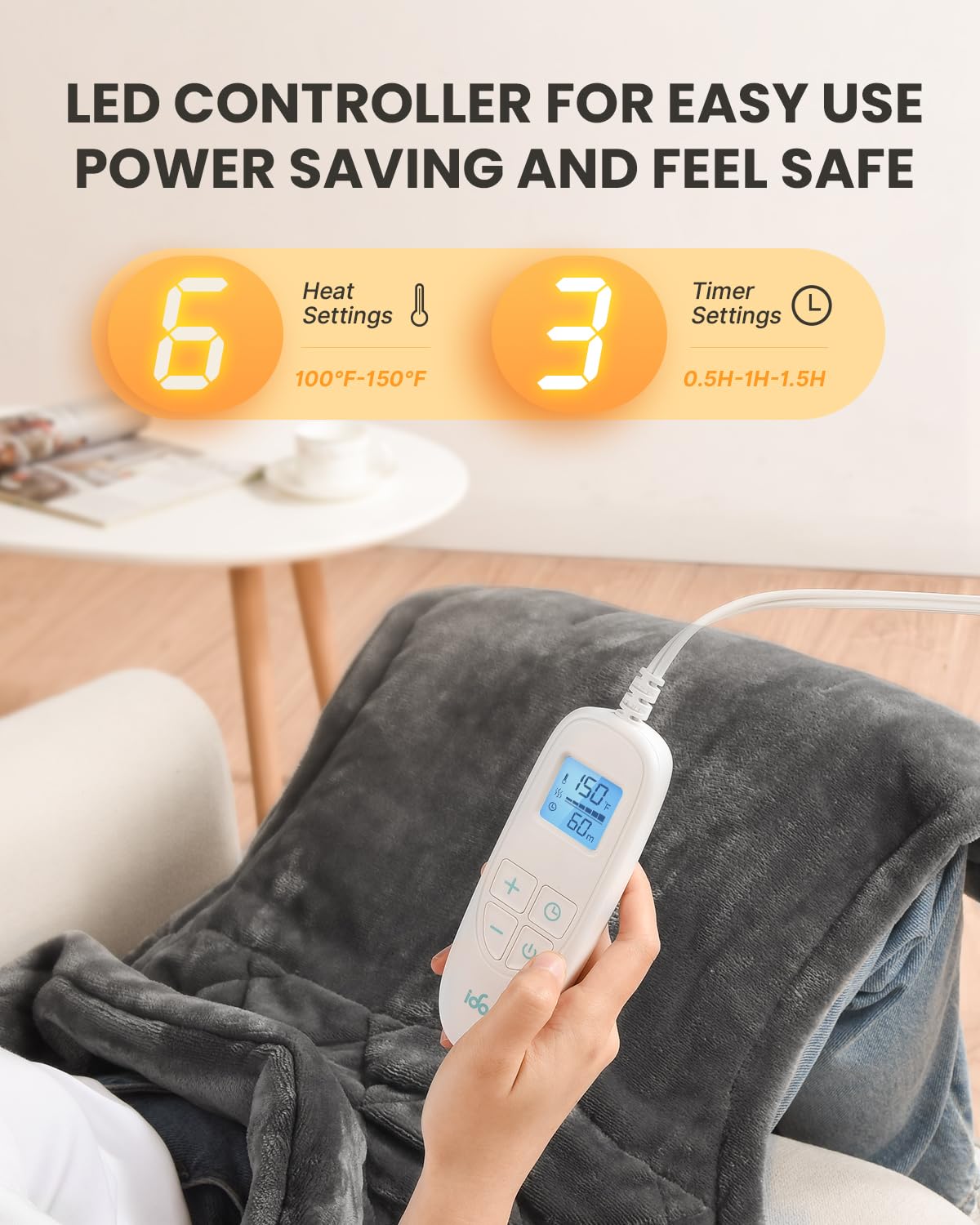 iDOO Heating Pad for Neck and Shoulders and Back for Pain Relief, Christmas Birthday Gifts for Women Men Elderly, FSA Eligible Items only List, Large 24