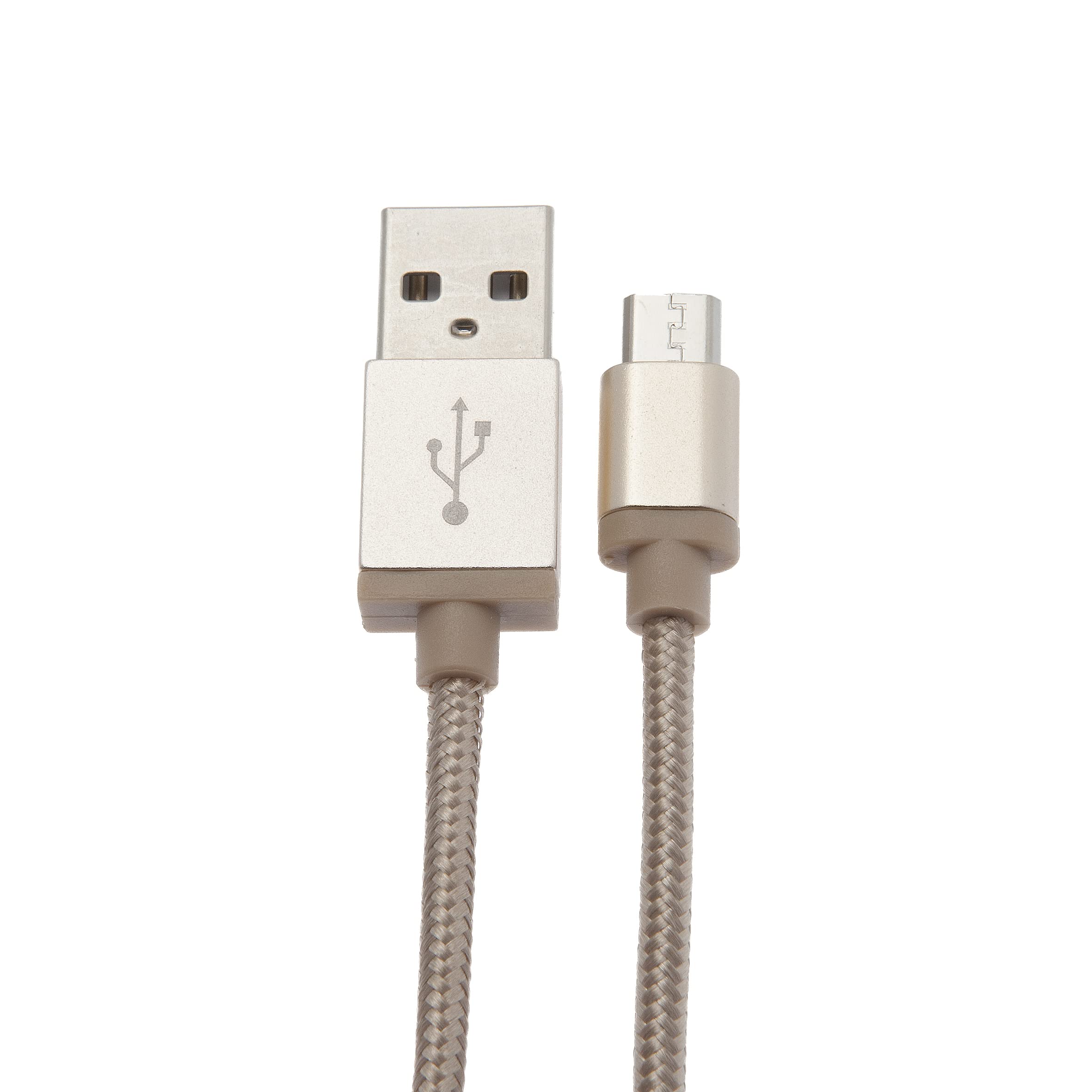 APM 570346 USB 2.0 Cable USB A/Micro USB Male/Male Nylon 1 m Gold