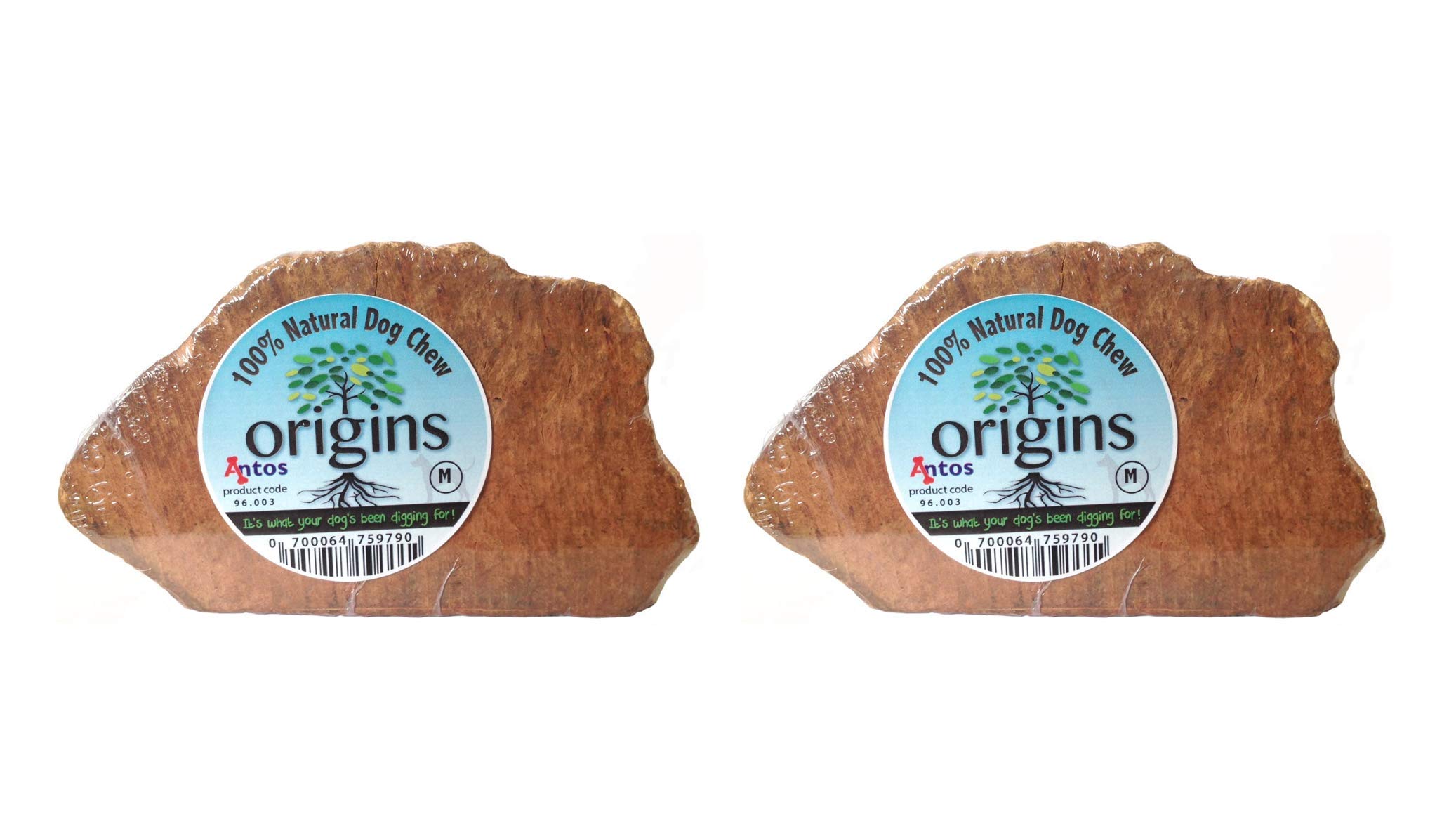 Antos Origins Root Dog Chew Medium Pack of 2 Dogwood Stick Dog Chew Toy