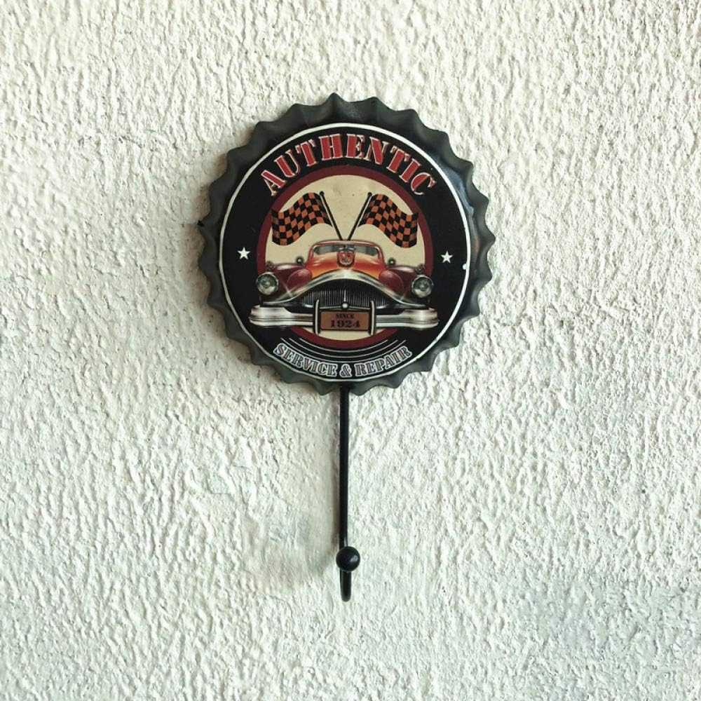 FJTHY Retro Wine Bottle Cap Hook Home Wall Crafts Decoration Pendant Creative