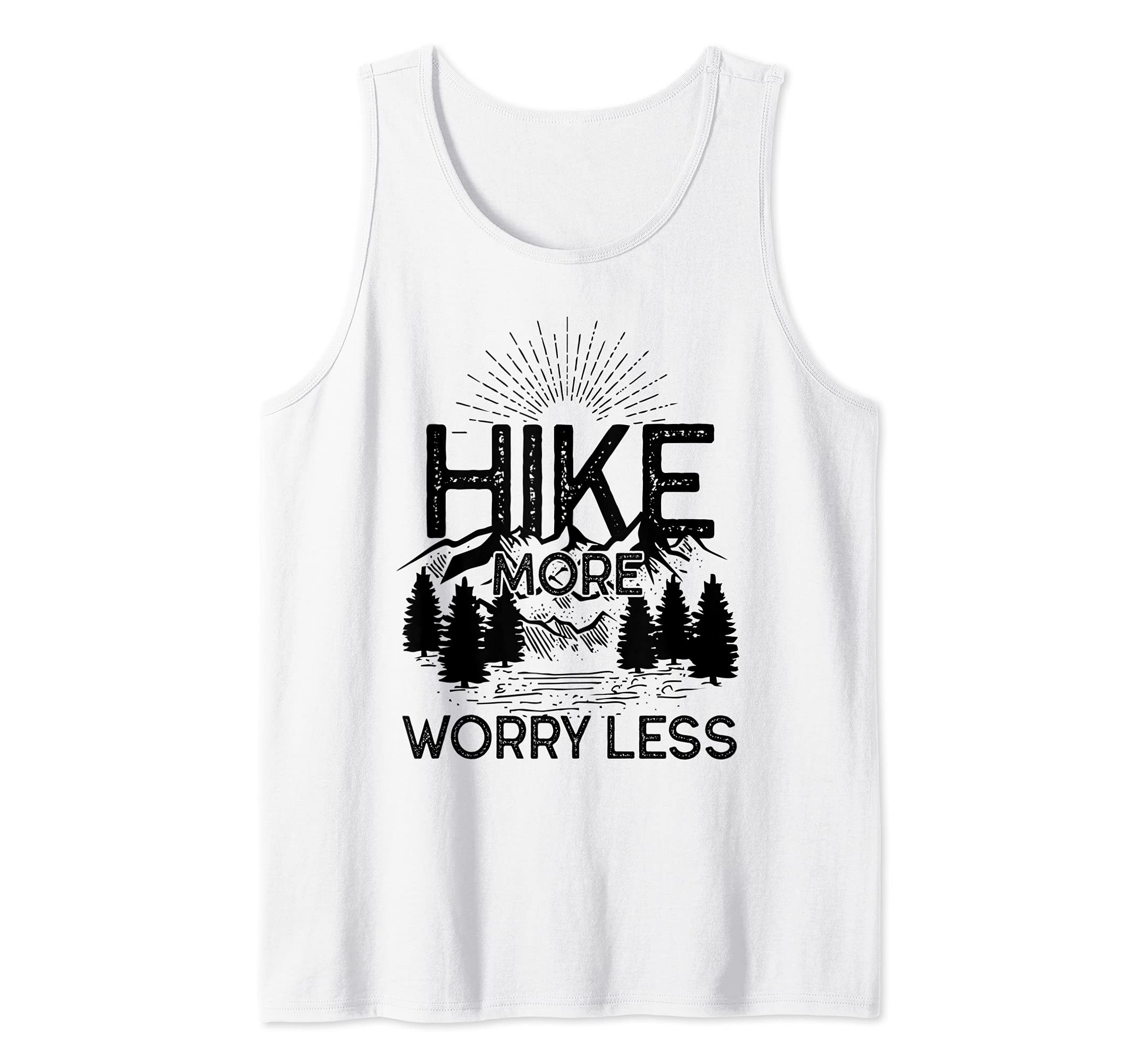 Camping Hike More Vintage Sunset Mountain Climbing Tank Top