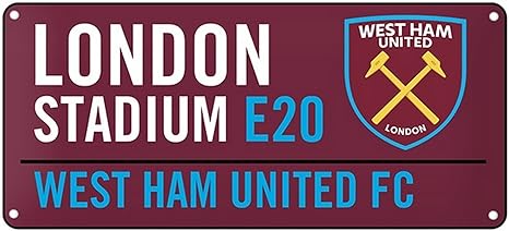 Home Decor Plaques Signs Home Decor London Stadium London Street Style Metal Sign West Ham Football Team Gift Plaque