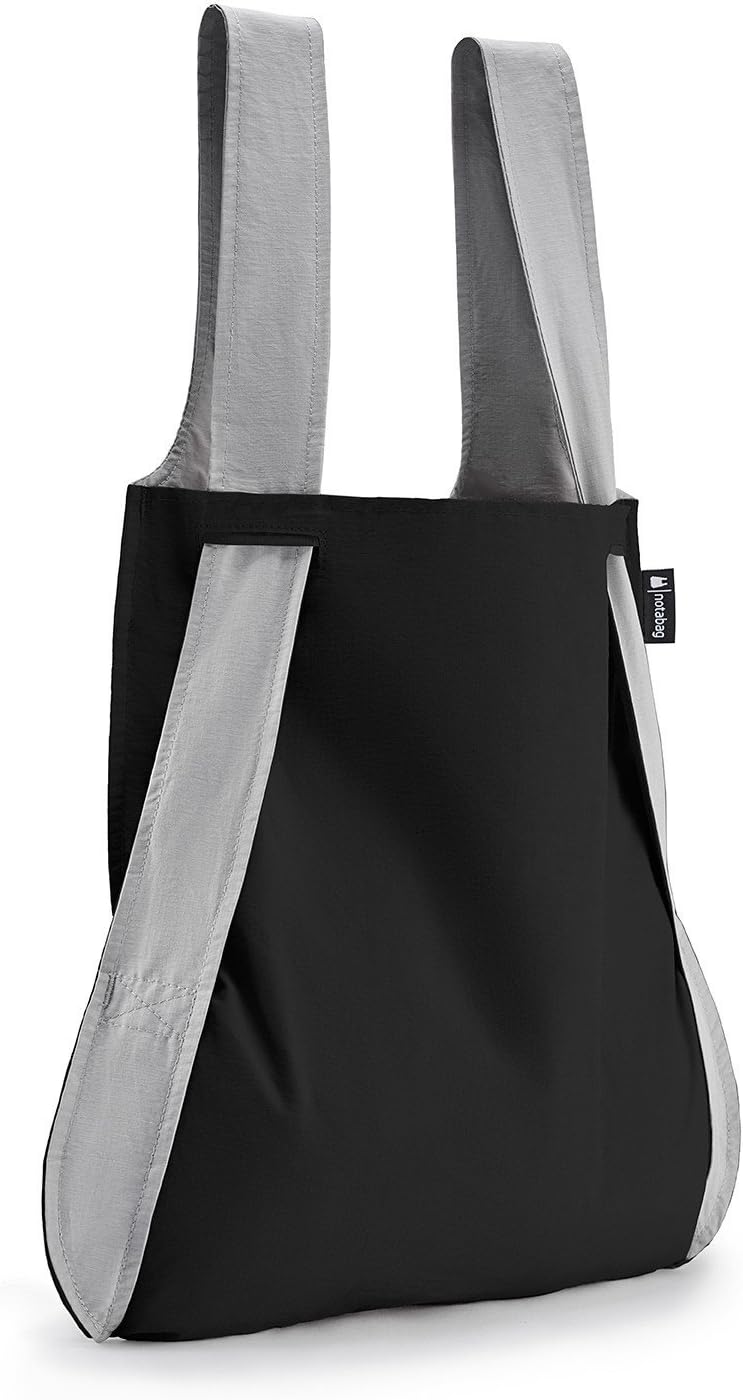 Notabag - 2in1 bag, shoulder bag and backpack grey/black, 65 x 45 cm, waterproof