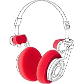 YAXI Earpads + Headband Cushions for Koss PortaPro (Red)