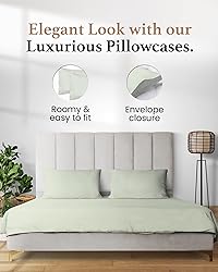 1000 TC Sage Standard Pillowcases Set of 4