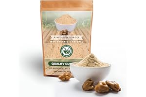 AYUSHKA ORGANIC Asafoetida Powder | Natural Heeng Spice | Healthy Digestive Aid (8.8 OZ / 250 gm) | Best for Onion Garlic Substitute