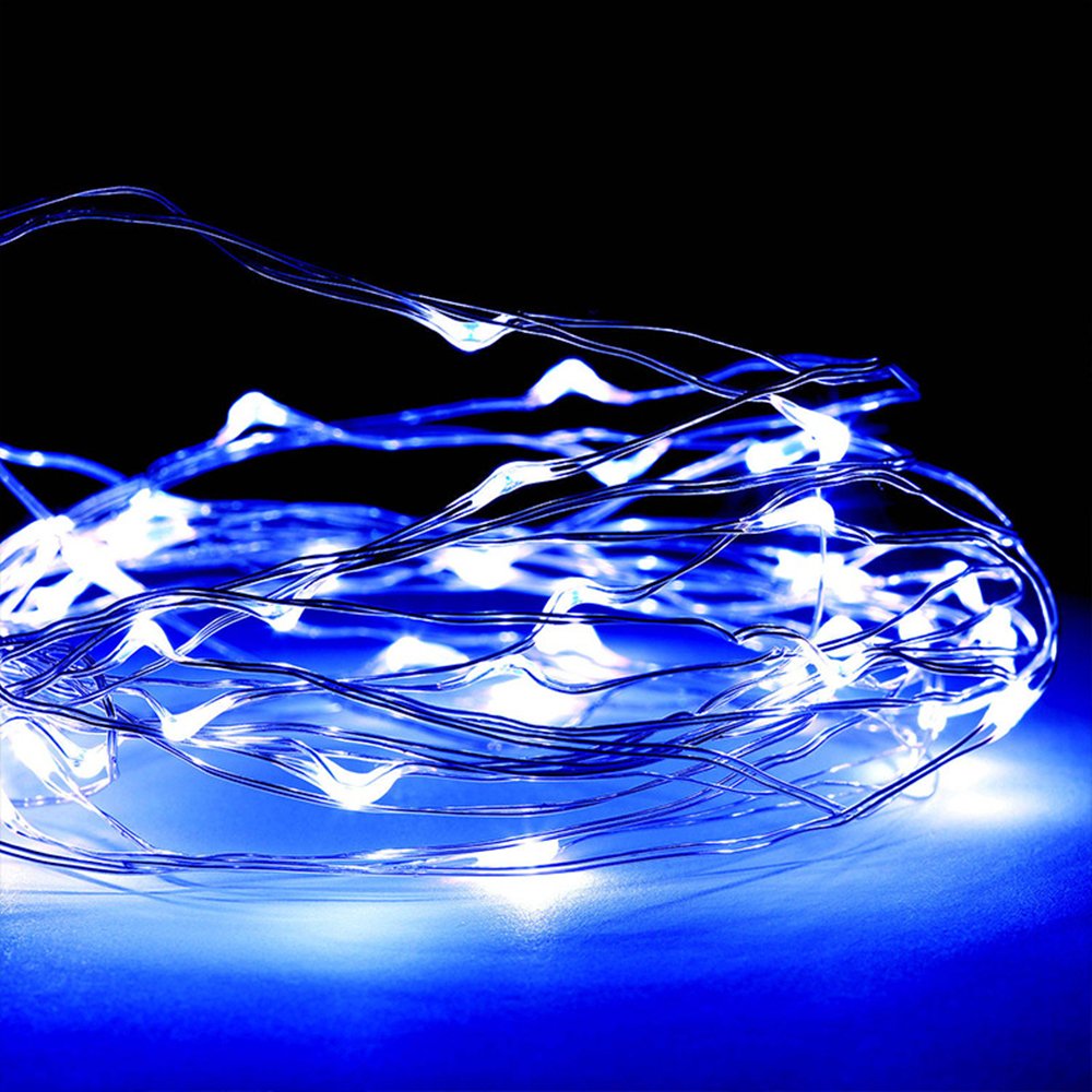 MIUI USB String Lights, 33ft 100 LED Waterproof Decorative Lights USB Fairy Lights for Indoor and Outdoor, Bedroom, Patio, Garden, Wedding, Parties(Blue)