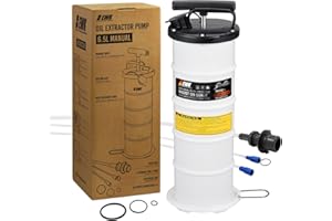 EWK 6.5L Manual Oil Extractor Pump for Oil Change, Fluid Evacuators for Cars, Boats, Jet Skies, Lawnmowers, Quick Oil Drain in 10 Pumps