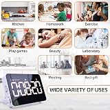 XREXS Rechargeable Kitchen Timer Digital LED Display Adjustable Brightness view 6