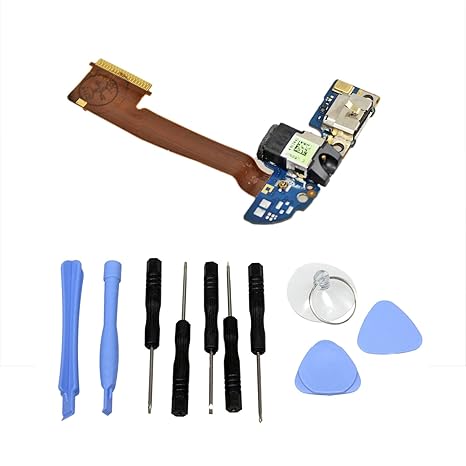 Gintai Ladebuchse Kopfhörerbuchse Flex USB Charging Connector Dock HTC One M8 Ersatzteile Reparieren Einschließlich Werkzeugk