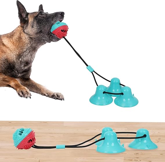 Kitchen & Dining Suction Cup Dog Toy, Dog Chew Toys with 3 Suction