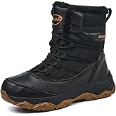 Jedibau Snow Boots for Women Waterproof Mid-Calf Booties Winter Hiking Boot Durable Warm Fur Lined Boot Non-Slip Climbing Cold Weather Lightweight Shoes