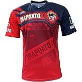 ARZA Men’s Irapuato‑Inspired Soccer Fan Jersey – Red and Navy Short Sleeve Lightweight Polyester Shirt