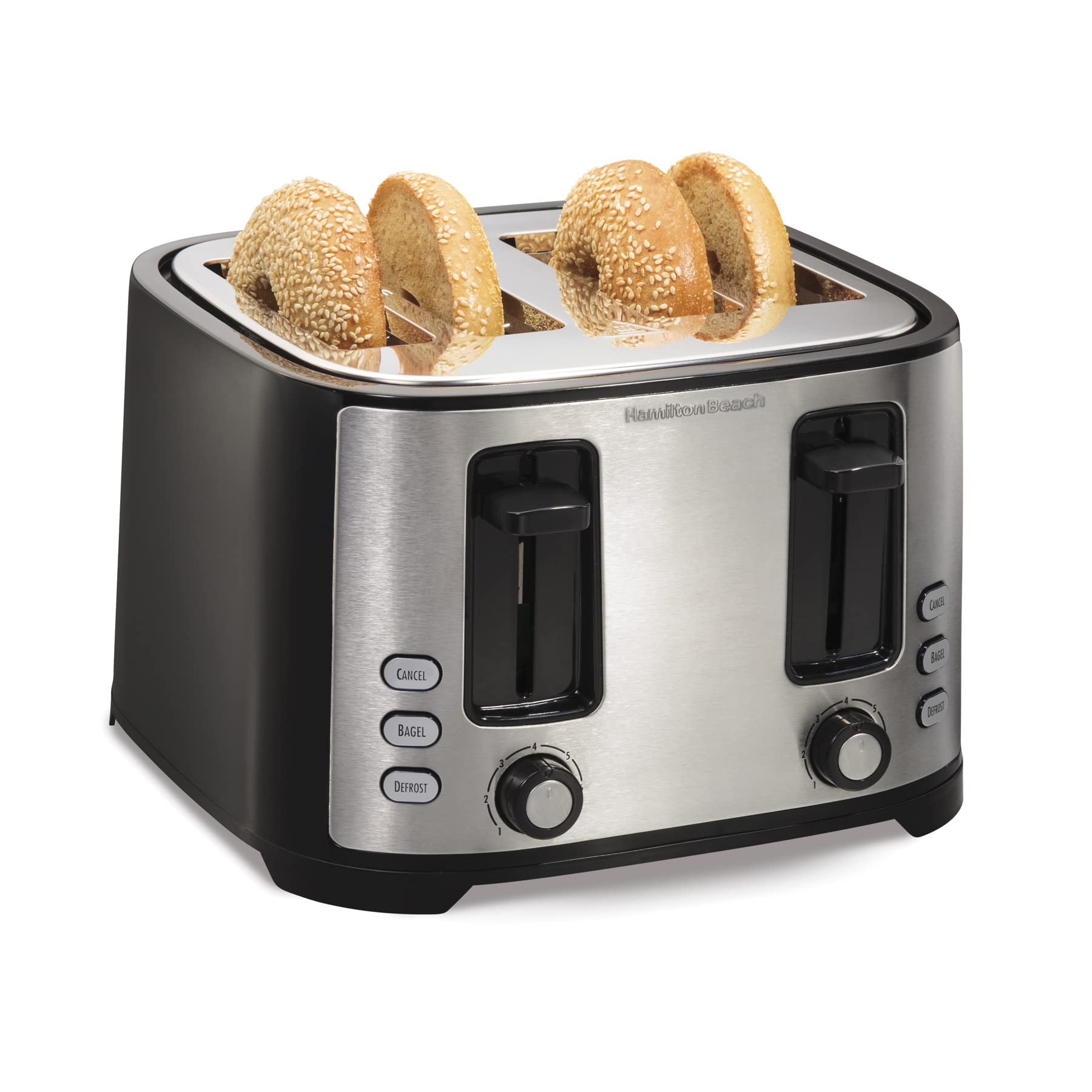 Hamilton Beach Extra Wide Slot Toaster with Defrost and Bagel