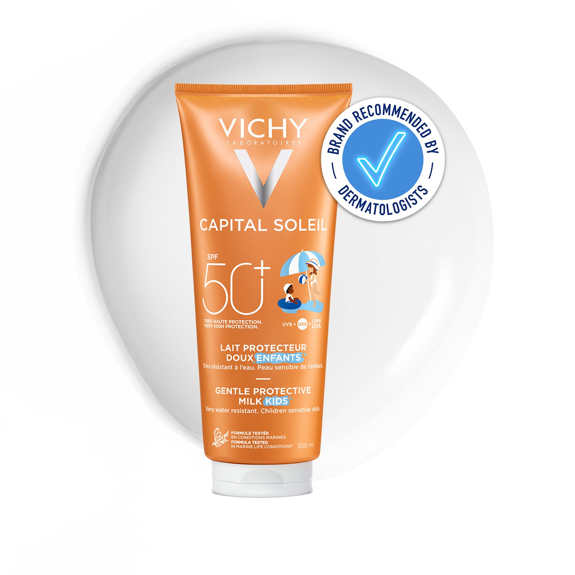 Vichy Capital Soleil Hydrating Fresh High Sun Protection Milk SPF50 for Kids 300ml