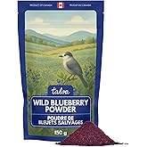 Taloa Wild Blueberry Powder 150 g - Made in Canada with Wild Blueberries from Nova Scotia - Pure Ingredient for Smoothies, Ba
