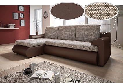 Gama Mobler Left Corner Sofa Bed Prada With Storage Lawa Fabric