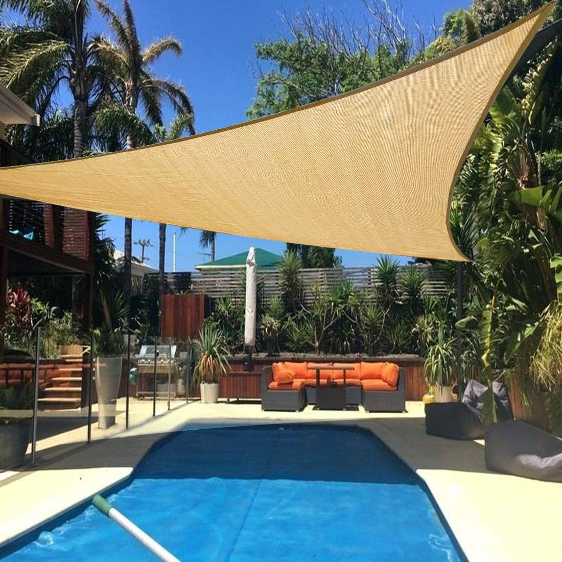 Amazon Com Artpuch Sun Shade Sail 20 X 20 X 20 Sand Cover For