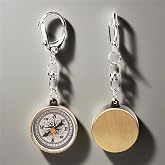 Keychain Compass, Pack of 2 Vintage Style Zinc Alloy Pocket Compass Navigation Tool for Outdoor Camping Hiking