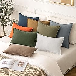 MIULEE Fall Decorative Linen Pillow Covers 18x18