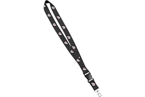 Moose Pet Wear University of Utah Utes Lanyard - Logo Fiber - Satin Keychain Necklace, ID Badge Holder - 1 Inch