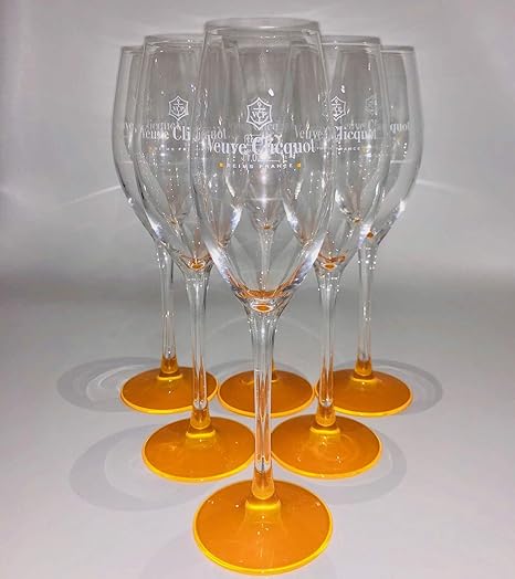 6x Veuve Clicquot Champagne Glass Set Amazon De Kuche Haushalt