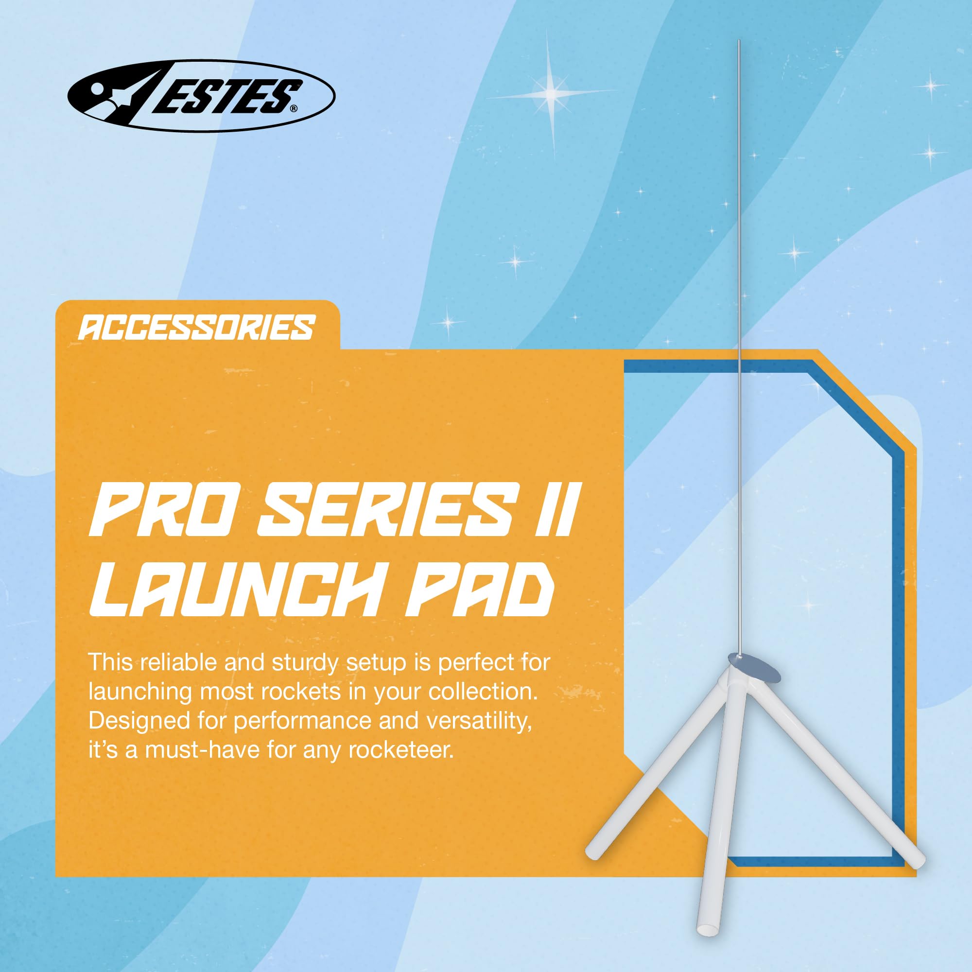 Estes 3552 PS II Launch Pad, Flying-Rocket-Model Launch Pad, Rocket Model Kit Accessories for Ages 10+