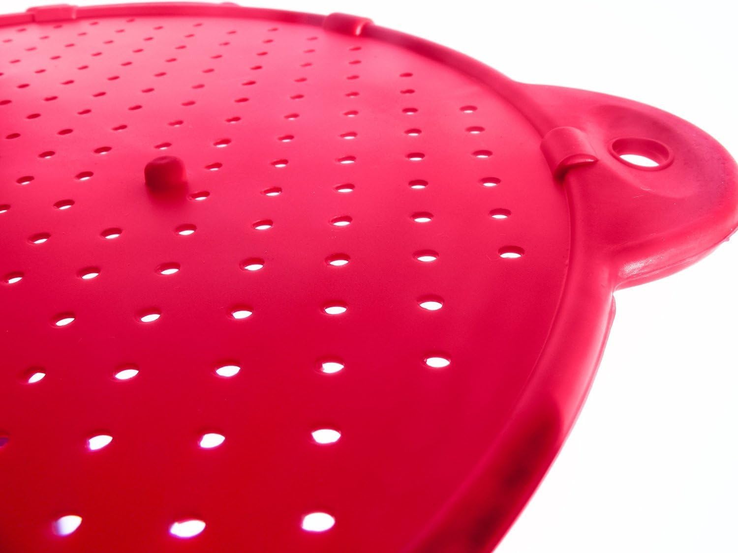 Set of Two (2) Silicone Splatter Screen for Bacon Grease and other Cooking Fats,Guard against Boiling or Frying Pan Splatter.