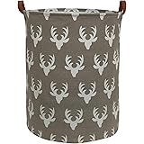 HIYAGON Large Sized Storage Baskets with Handle,Collapsible & Convenient Home Organizer Containers for Kids Toys,Baby Clothin