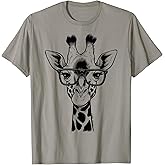 Cute Giraffe Graphic Casual Summer Funny Cool Animal Lover T-Shirt
