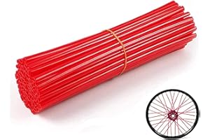 HHLUPUP Universal Bike Spoke Covers - 72Pcs Motorcycle Wheel Spoke Wraps Pipe Trim Decoration Protector Spokes for Bikes Dirt Bike