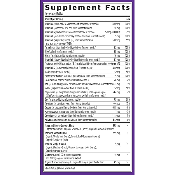 NEW CHAPTER WOMEN’S MULTIVITAMIN FOR IMMUNE, BEAUTY + ENERGY SUPPORT WITH 20+ NUTRIENTS — EVERY WOMAN’S ONE DAILY, GENTLE ON THE STOMACH, 96 COUNT