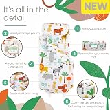 Bloomsbury Mill Safari Nap Mat for Toddlers - Blanket, Pillow & Carry Loop view 5