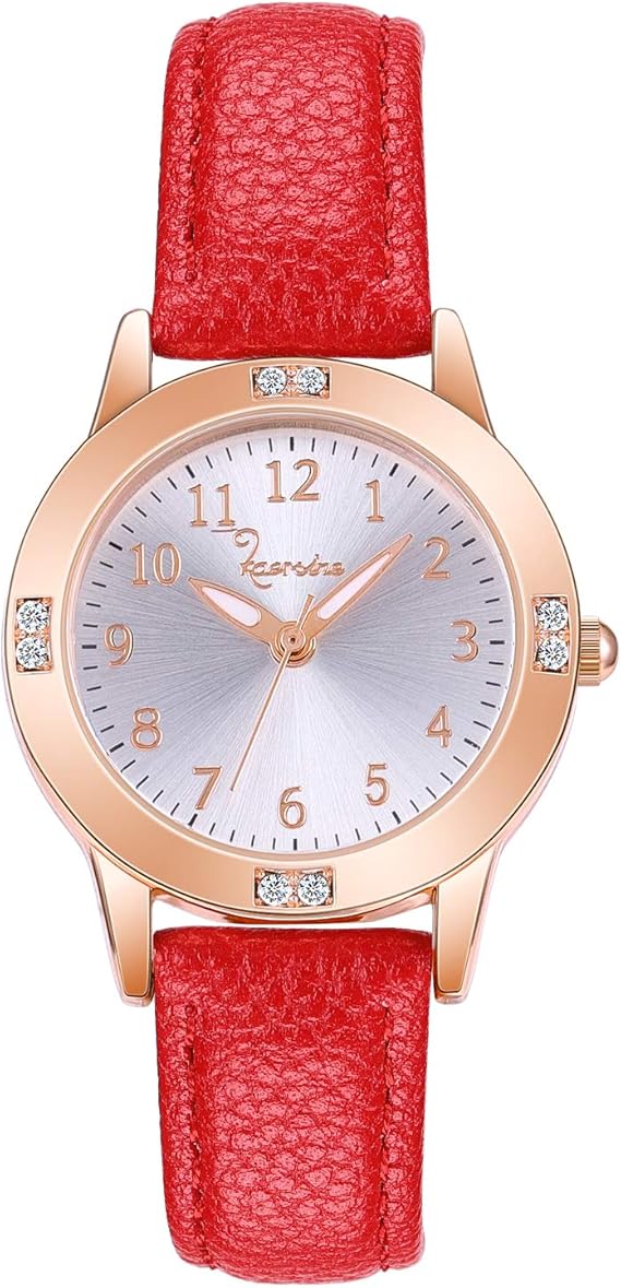 Women Wrist Watches, Ladie Luminous Dial Hand Leather Wrist