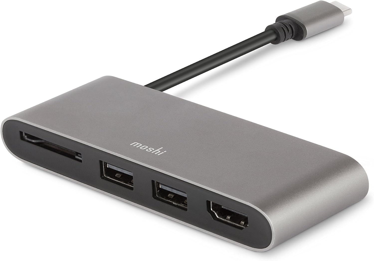 Moshi USB-C Multimedia Adapter, HDMI, USB, SD Card Reader