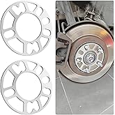CXCCOI 2PCS 5mm Car Wheel Spacers,Hubcentric Wheel Spacers for PCD 98-120mm 4 or 5 Cam Lugs & 4x100/4x114.3/5x105/5x112 Bolt Pattern,Spacers for Car Accessories for Hub (4 or 5 Lugs Universal-5mm)
