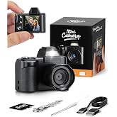 Mini Digital Camera, 1080P Portable Camera for Photography with 8GB SD Card, Key Card Clip Chain for Teenagers, Adult Beginners