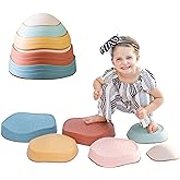 Capri & Camden Co. Balance Stepping Stones for Kids| Sensory Stepping Stones for Toddlers 1-3| Gender Neutral Set of 6 Balance Steps for Obstacle Courses